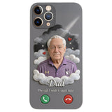 L'appel que j'aurais aimé pouvoir prendre... - Étui de téléphone commémoratif personnalisé en cuir