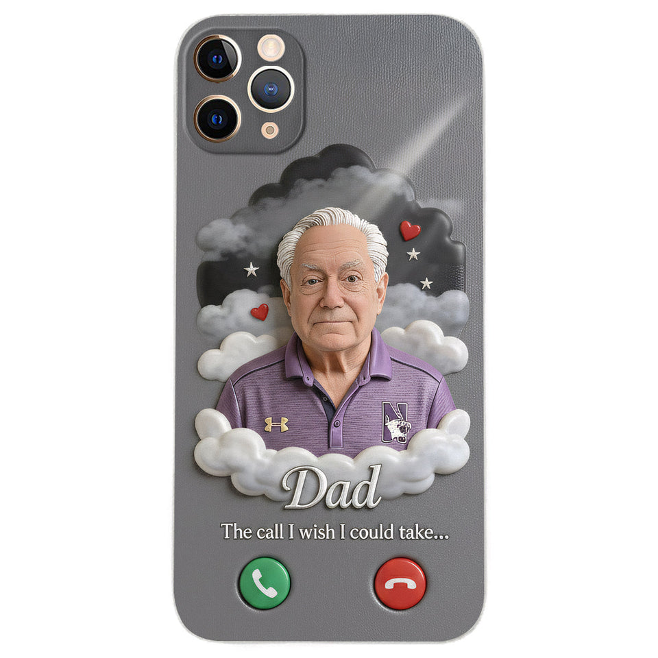 L'appel que j'aurais aimé pouvoir prendre... - Étui de téléphone commémoratif personnalisé en cuir