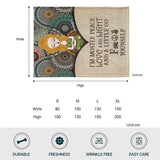 I'm Mostly Peace - Personalized Yoga Blanket
