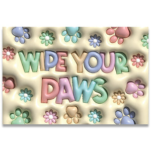 Wipe Your Paws Dog Doormat
