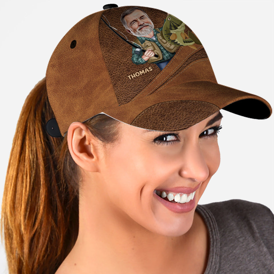 Photo Inserted Funny Fishing Keeping It Reel - Personalized Fishing Classic Cap