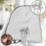 Custom Photo - Personalized granddaughter Embroidered Beanie