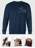 Custom Line Art - Personalized Family Embroidered Sweater
