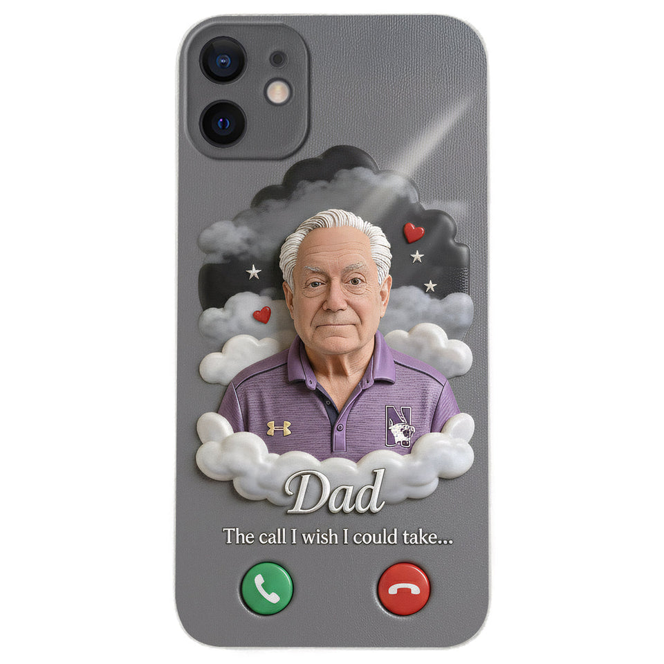 L'appel que j'aurais aimé pouvoir prendre... - Étui de téléphone commémoratif personnalisé en cuir