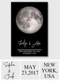 The Day We Met - Personalized Couple Canvas And Poster