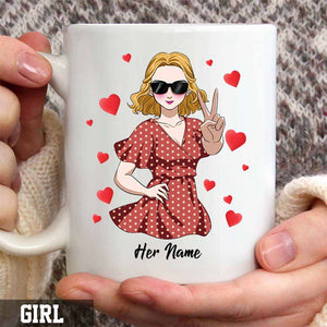 He Is My Favorite - Personalized Couple Mug