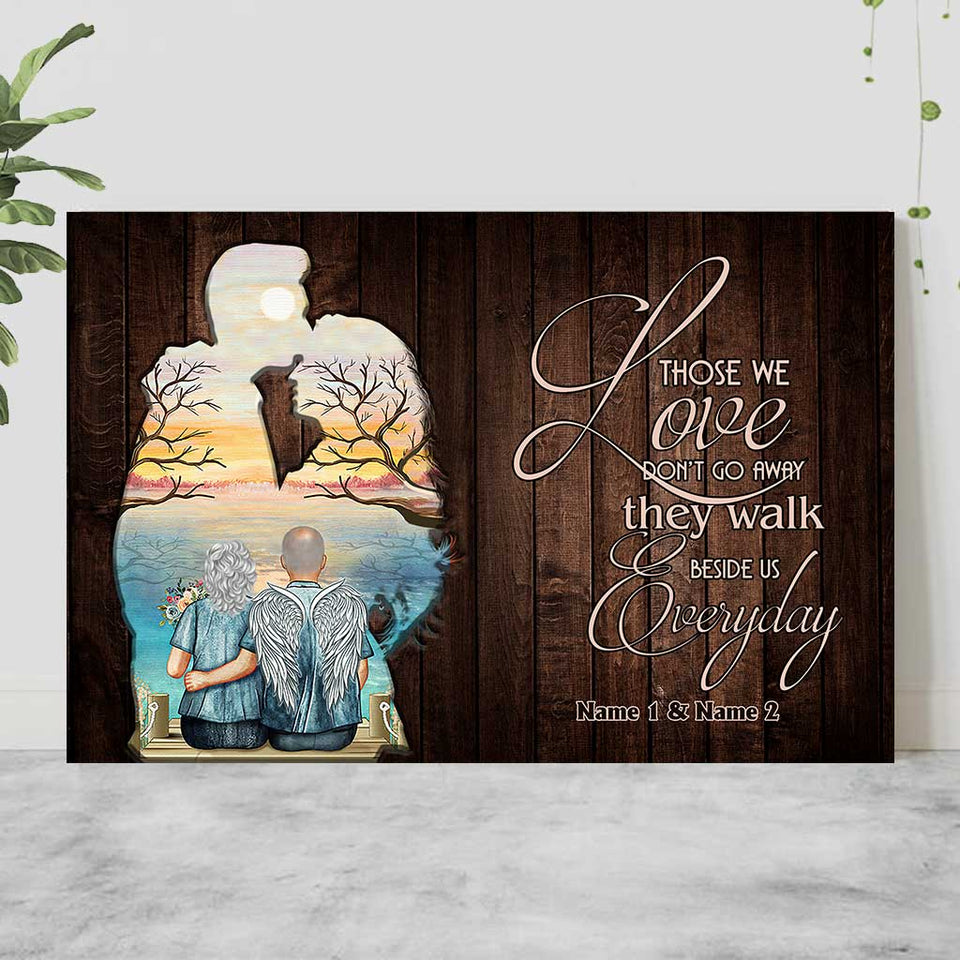 Those We Love Don't Go Away - Personalized Couple Poster