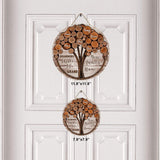 Grandkids Make Life Grand - Personalized Grandma Round Wood Sign