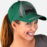 Happy Camper Cap With Printed Vent Holes