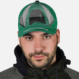Happy Camper Cap With Printed Vent Holes