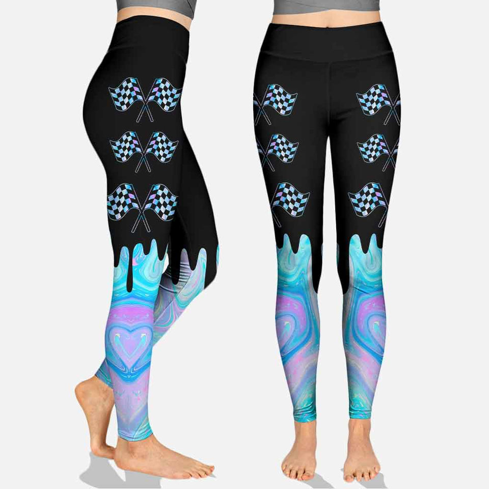 Love Racing - Racing Hollow Tank Top and Leggings