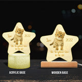 The Brightest Star In The Sky - Cat gift for who lose cat - Personalized Shaped Plaque Light Base