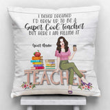 Super Cool Teacher - Personalized Throw Pillow
