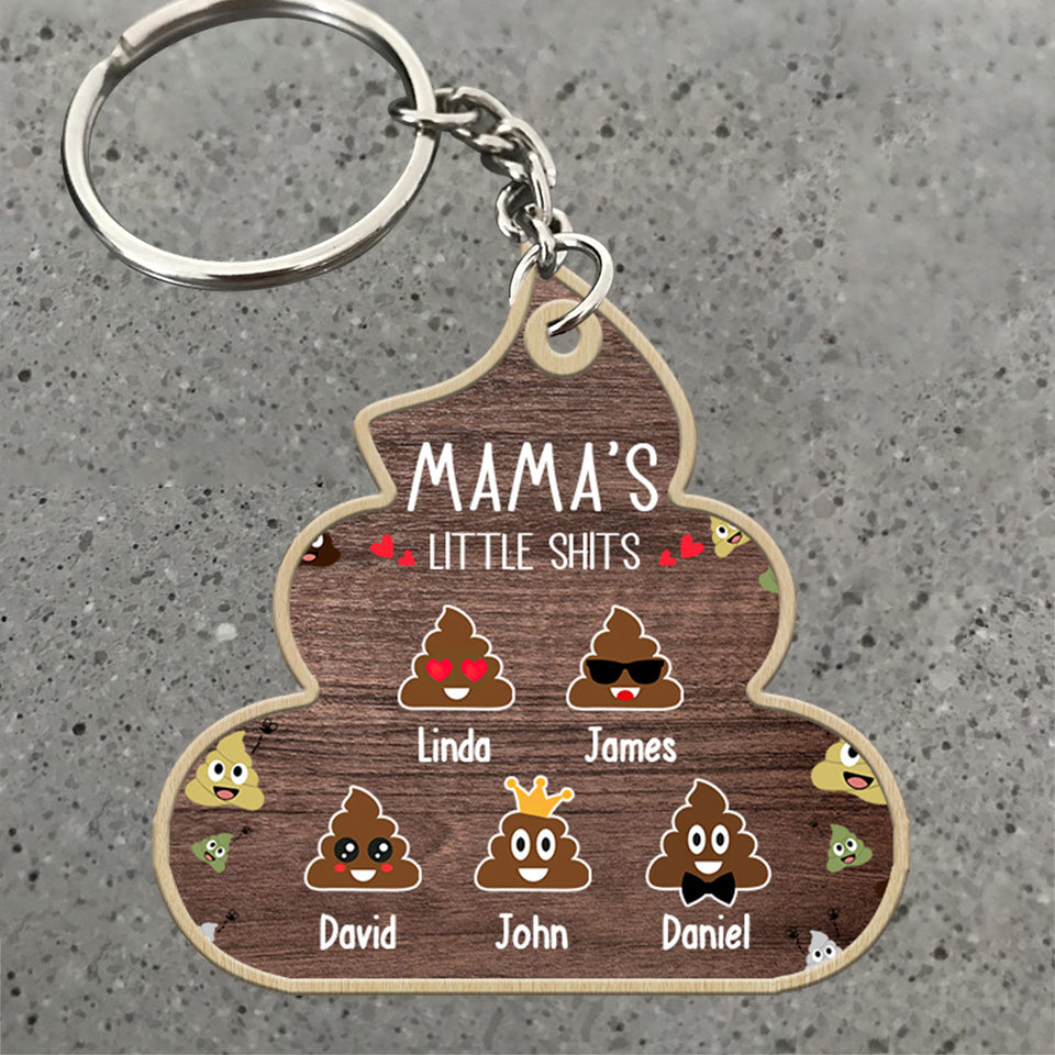 ĐBTG -Nana Lil's Shite - Gift for grandma, mom, dad, grandpa - Personalized Keychain