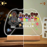 Gamer Dad - Personalized Video Game Shaped Plaque Light Base