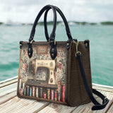 Vintage Sewing Room - Personalized Sewing Leather Handbag
