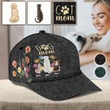 Dog Mom Cat Mom Fur Mom Wild Flowers - Personalized Dog Classic Cap