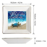 And Into The Ocean I Go - Turtle Jewelry Dish