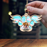 Hologram Angel - Personalized Dog Suncatcher