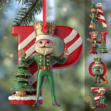 Merry Christmas Alphabet - Personalized Kid Ornament
