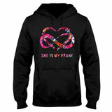 Je suis sa voix, il est mon cœur - T-shirt et sweat à capuche personnalisés pour la sensibilisation à l'autisme