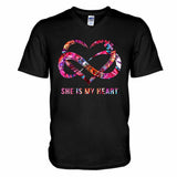 Je suis sa voix, il est mon cœur - T-shirt et sweat à capuche personnalisés pour la sensibilisation à l'autisme