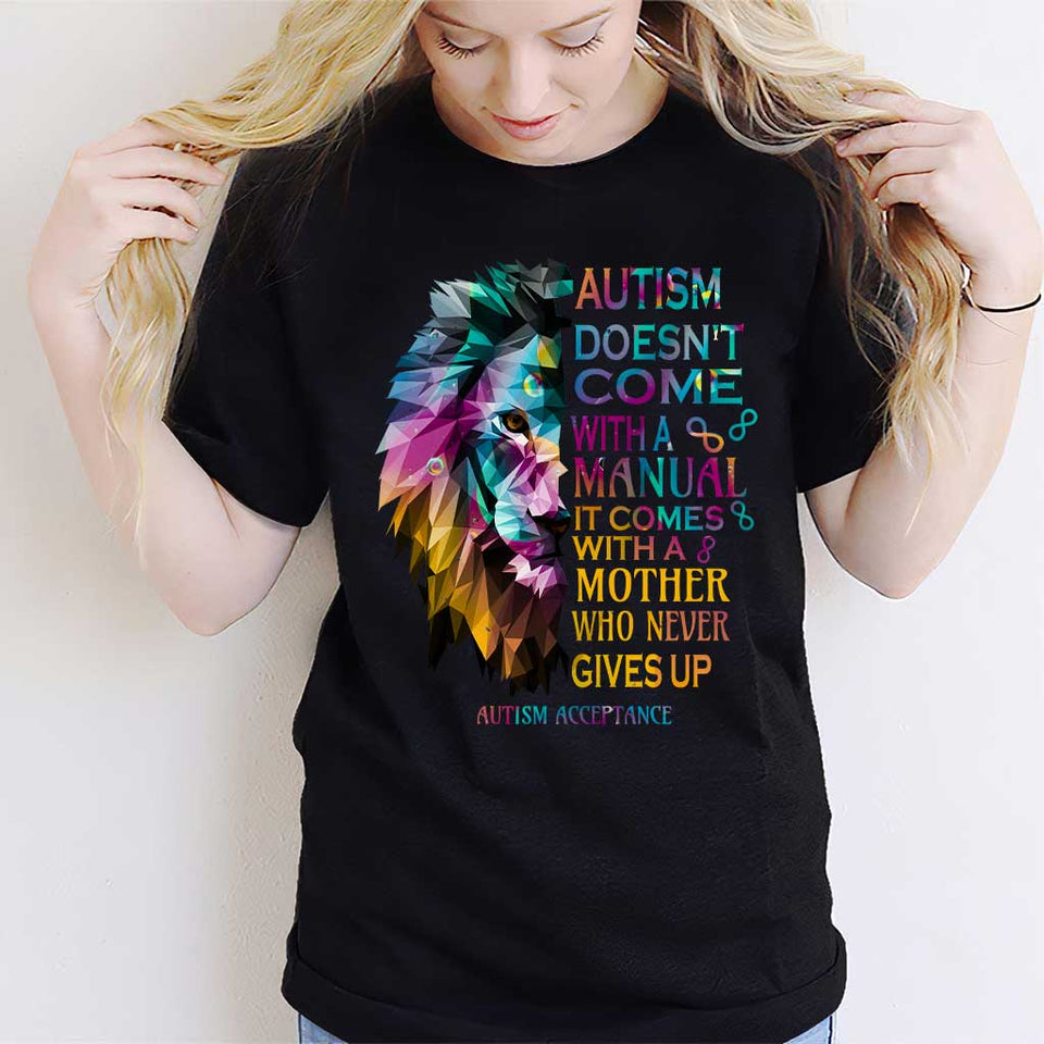 Never Give Up - Autism Awareness Personalized T-shirt And Hoodie