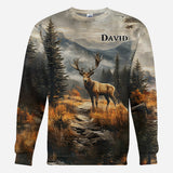 Any Name Beautiful Deer - Personalized Hunting All Over Shirt