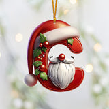 Cute Santa Claus Letter - Personalized Family Ornament