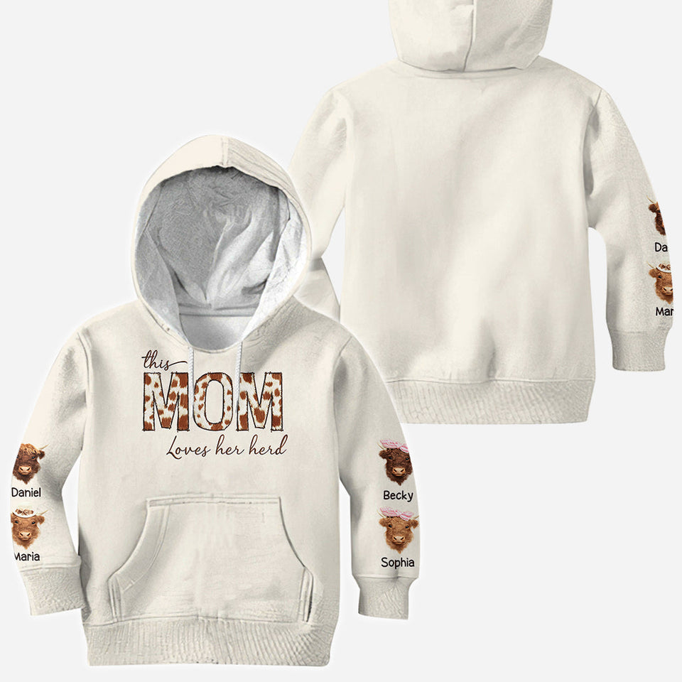 This Mama Loves Her Herd - Personalized Mother All Over Shirt