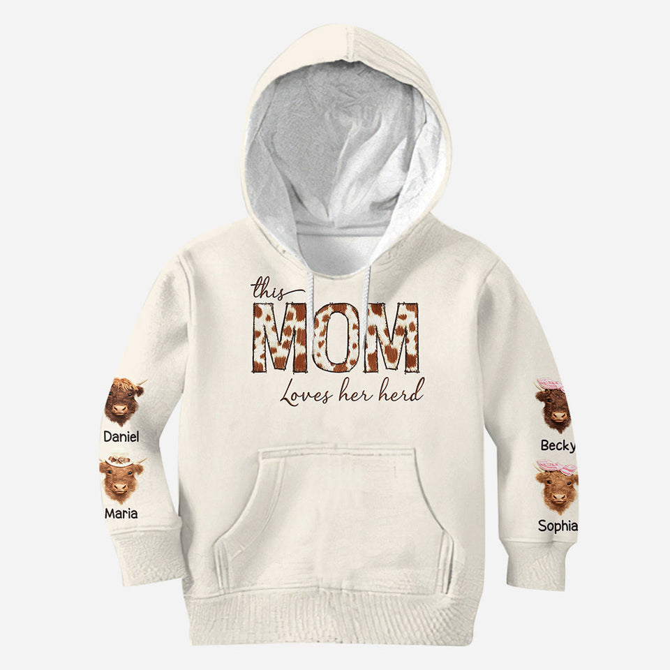 This Mama Loves Her Herd - Personalized Mother All Over Shirt