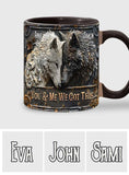 You & Me We Got This - Personalized Wolf Accent Mug
