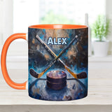 It's Being Better - Personalized Hockey Accent Mug