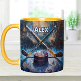 It's Being Better - Personalized Hockey Accent Mug
