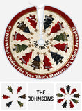 Family Christmas Tree - Personalized Family Tree Skirt