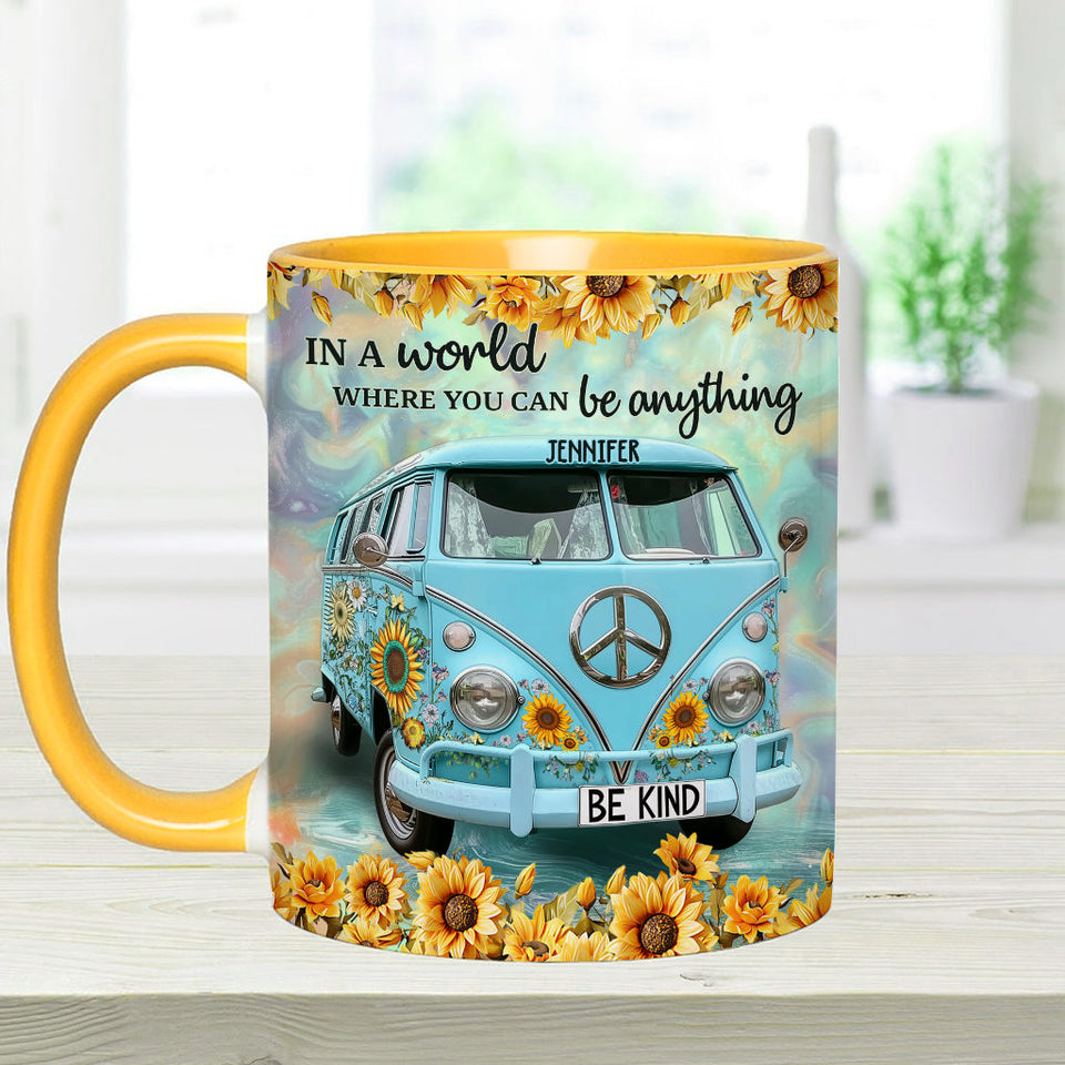Be Kind - Personalized Hippie Accent Mug