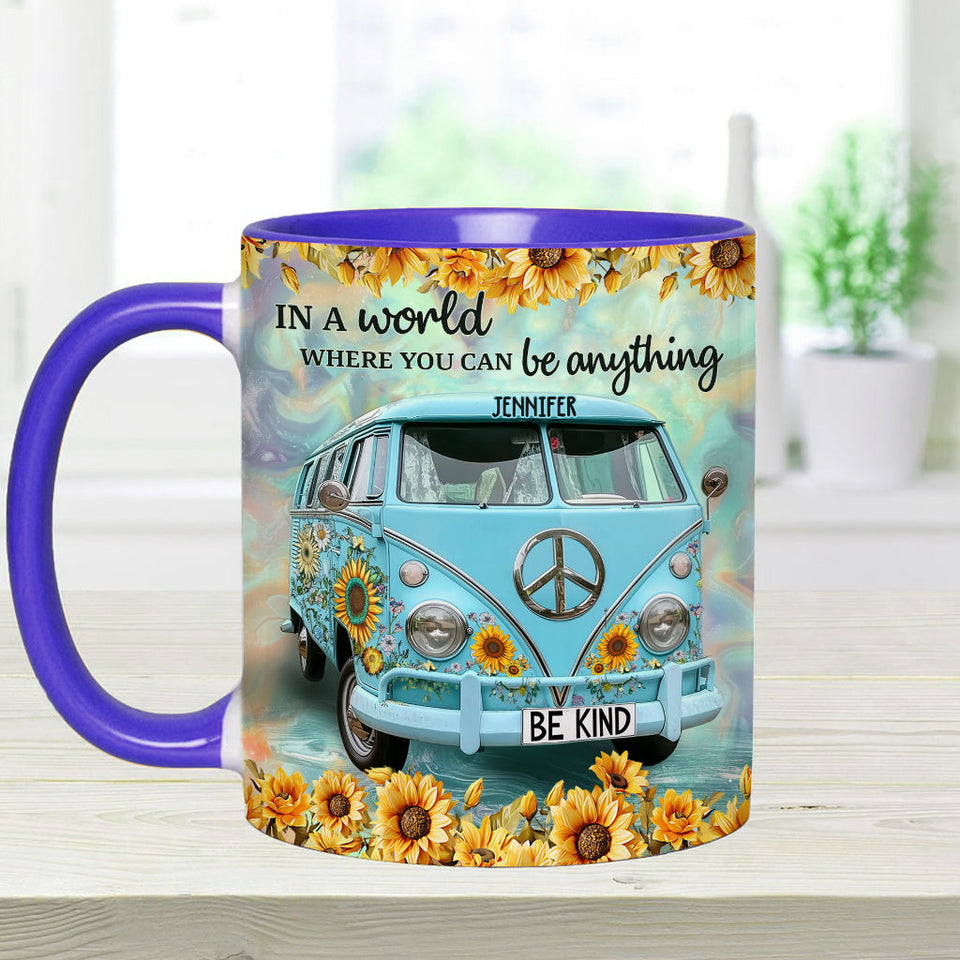 Be Kind - Personalized Hippie Accent Mug