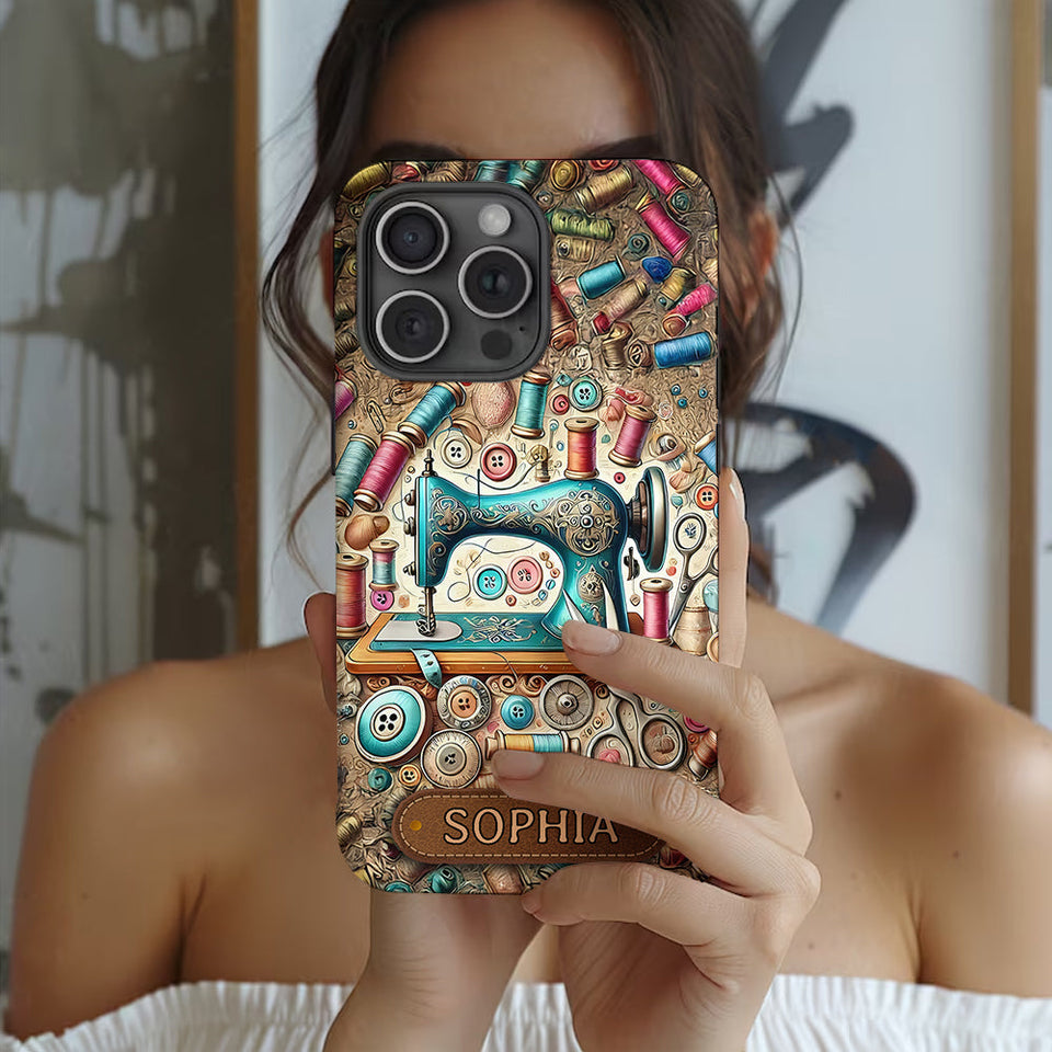 Love Sewing - Personalized Sewing Full Print Phone Case