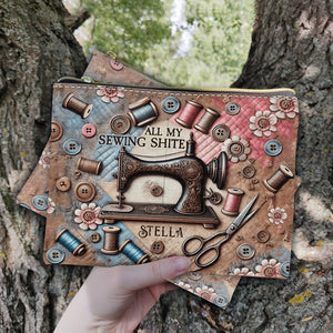 All My Sewing Shite - Personalized Sewing Pouch