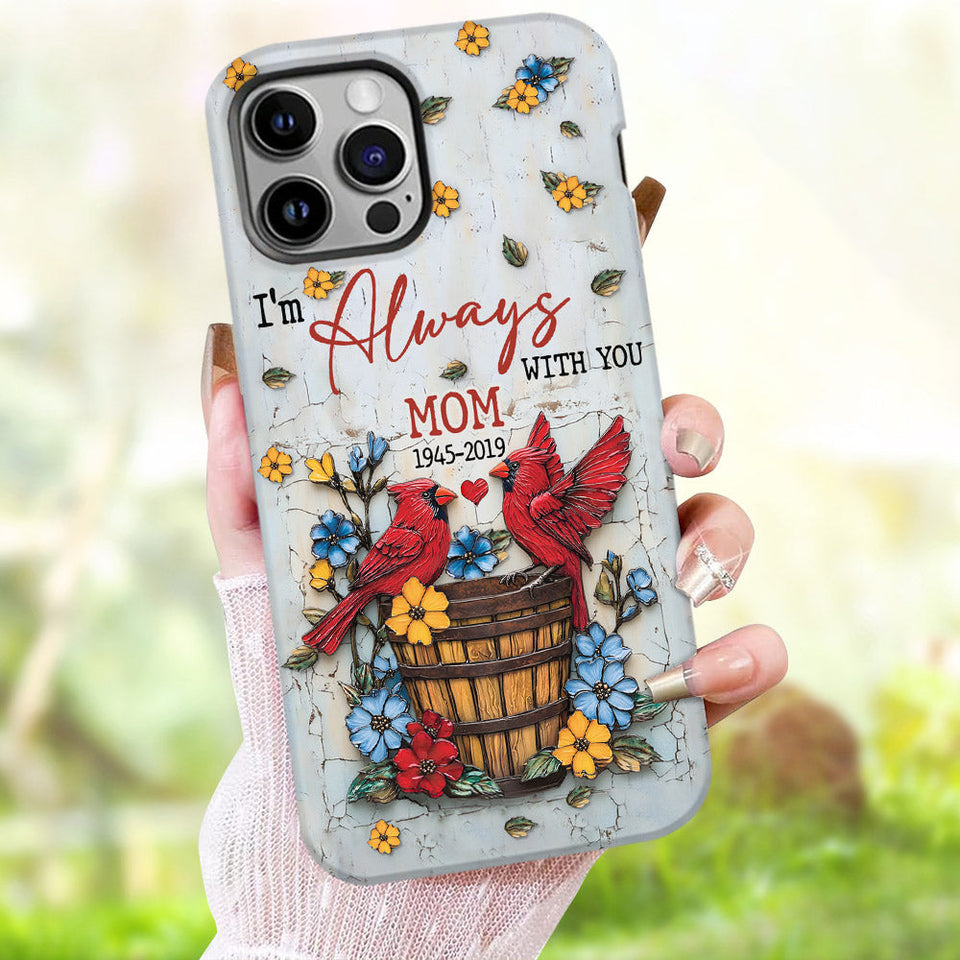 Ceux qu'on aime ne nous quittent jamais - Coque de téléphone personnalisée avec impression intégrale