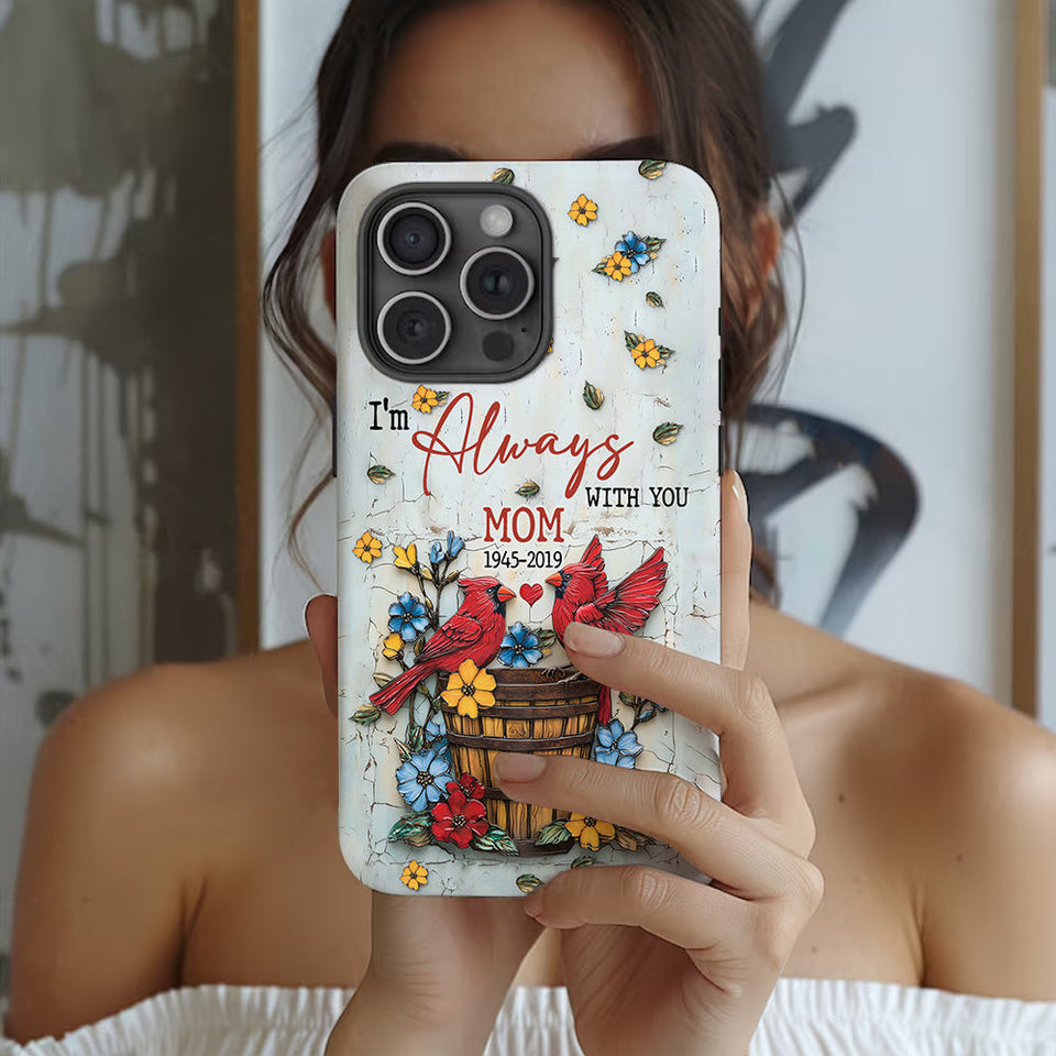 Ceux qu'on aime ne nous quittent jamais - Coque de téléphone personnalisée avec impression intégrale