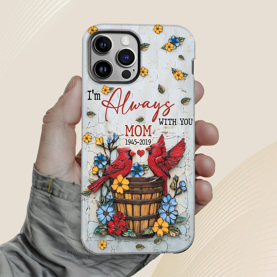 Ceux qu'on aime ne nous quittent jamais - Coque de téléphone personnalisée avec impression intégrale