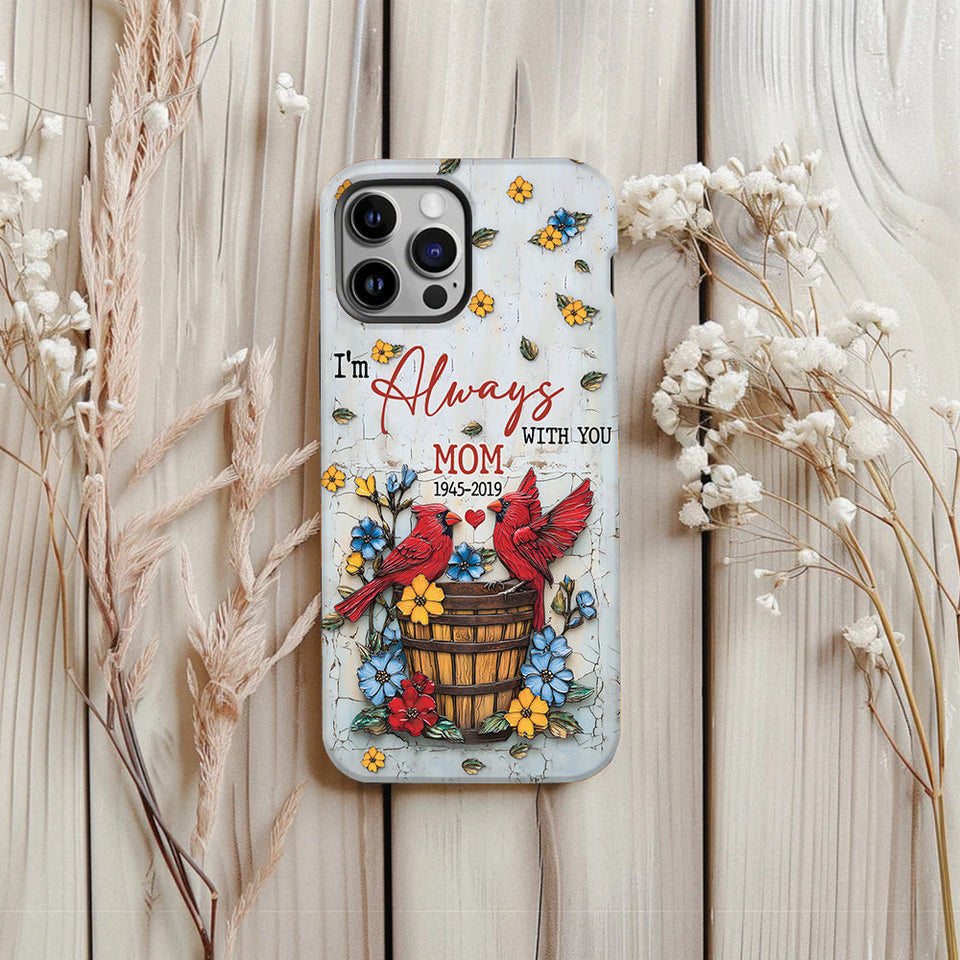 Ceux qu'on aime ne nous quittent jamais - Coque de téléphone personnalisée avec impression intégrale