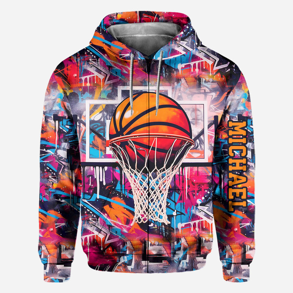 Cool Basketball Design - Personalized Basketball All Over Shirt