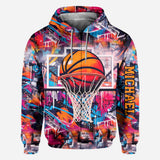 Cool Basketball Design - Personalized Basketball All Over Shirt