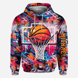 Cool Basketball Design - Personalized Basketball All Over Shirt