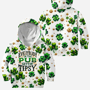 Everybody In The Pub Gettin' Tispy - Saint Patrick's Day All Over Shirt