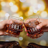 Perfectly Aged - Personalized Birthday Rock Glass