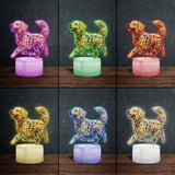 Always With You - Personalized Dog Shaped Plaque Light Base