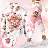 Just A Girl Who Loves Highland Cows - Personalized Highland Cow Hoodie and Leggings